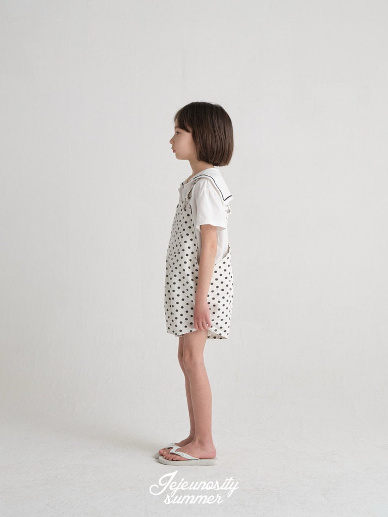 Jejeunosity - Korean Children Fashion - #Kfashion4kids - Cotton Berry Short Overalls - 10