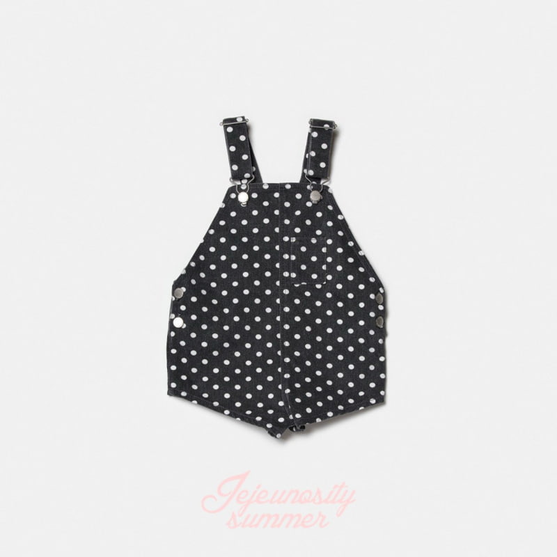 Jejeunosity - Korean Children Fashion - #childofig - Cotton Berry Short Overalls - 2
