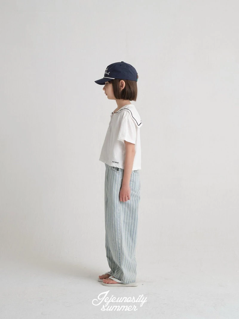 Jejeunosity - Korean Children Fashion - #fashionkids - Vintage Denim Pants Junior - 5