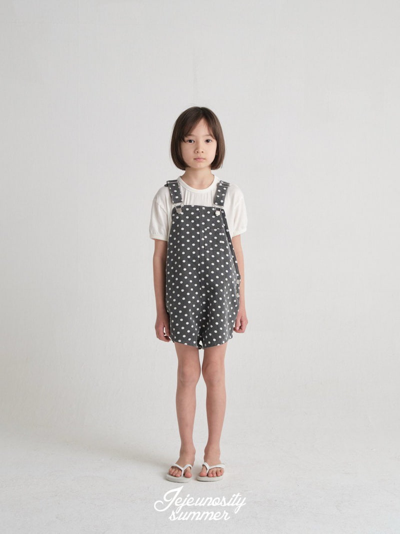 Jejeunosity - Korean Children Fashion - #kidsshorts - Cotton Berry Short Overalls - 7