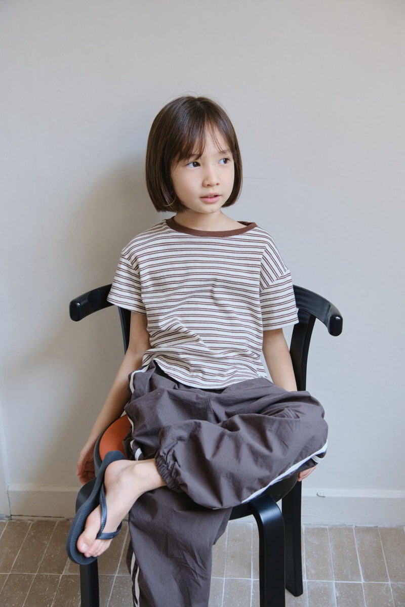 Jejeunosity - Korean Children Fashion - #kidsshorts - Stripe Tee