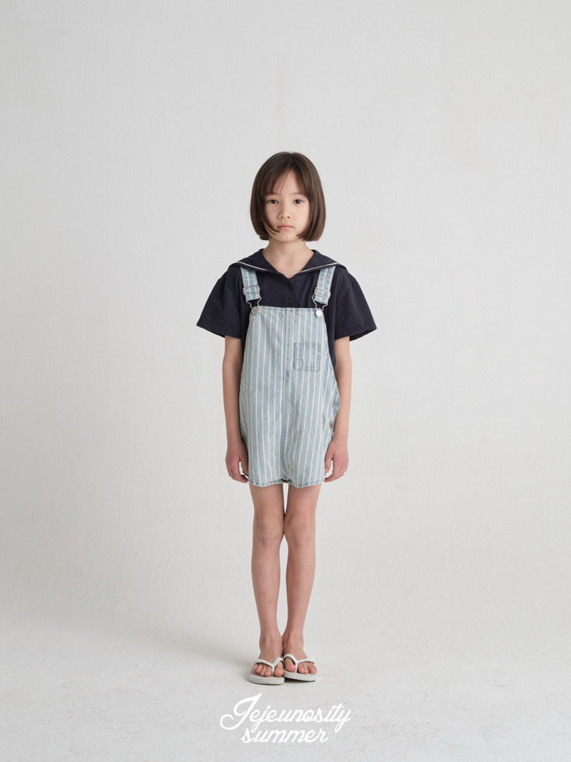 Jejeunosity - Korean Children Fashion - #kidsshorts - Berry Short Overalls - 9