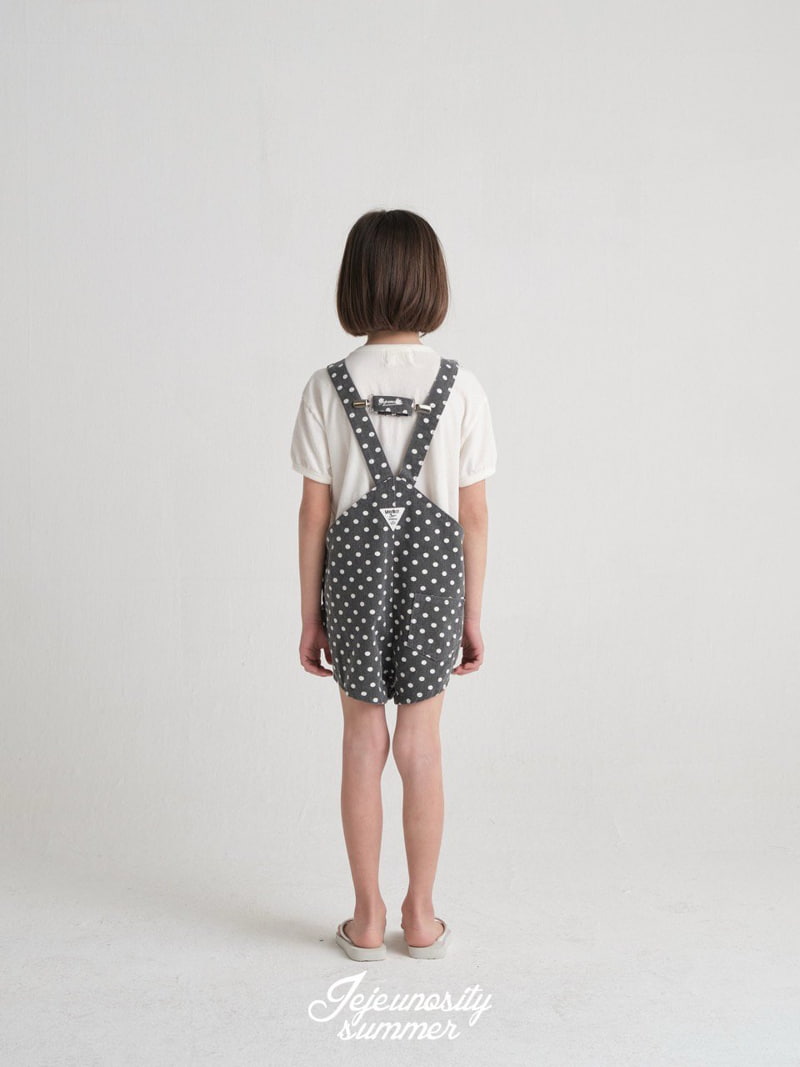 Jejeunosity - Korean Children Fashion - #kidsstore - Cotton Berry Short Overalls - 8