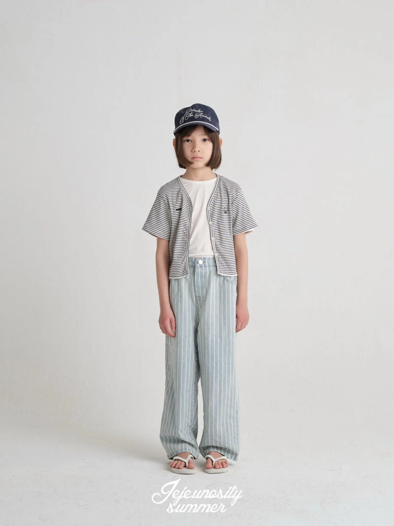 Jejeunosity - Korean Children Fashion - #kidzfashiontrend - Vintage Denim Pants Junior - 8