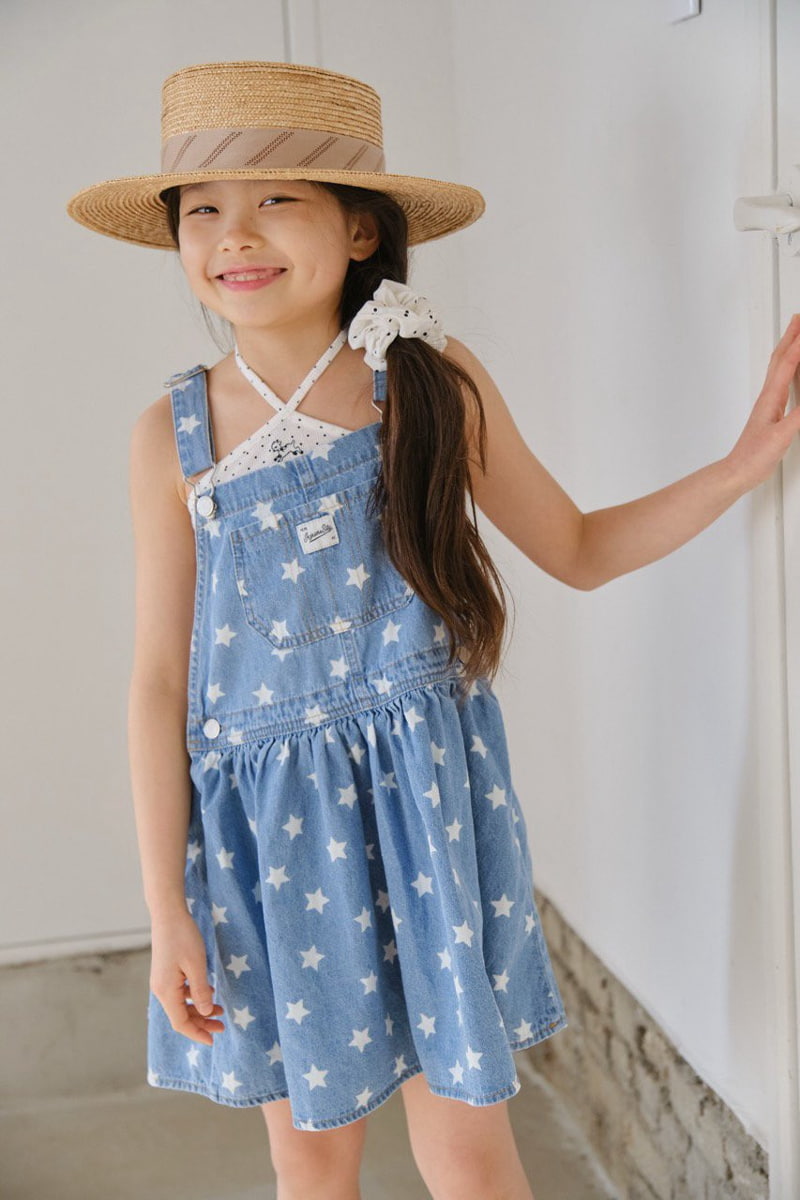 Jejeunosity - Korean Children Fashion - #littlefashionista - Star Overall Skirt Junior