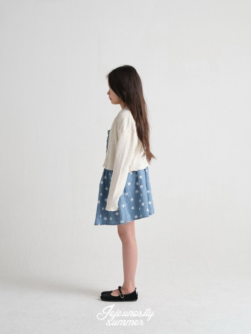 Jejeunosity - Korean Children Fashion - #stylishchildhood - Star Overall Skirt Junior - 7