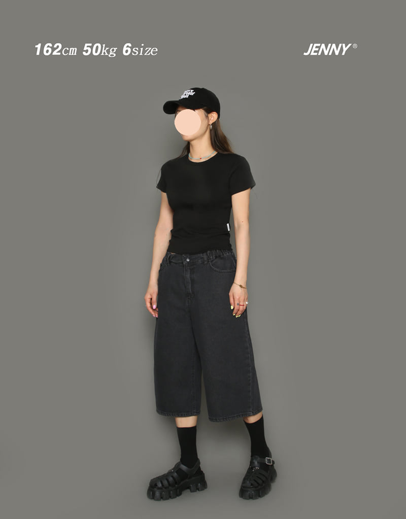 Jenny Basic - Korean Children Fashion - #Kfashion4kids - 2503 Bermuda Denim Pants - 8