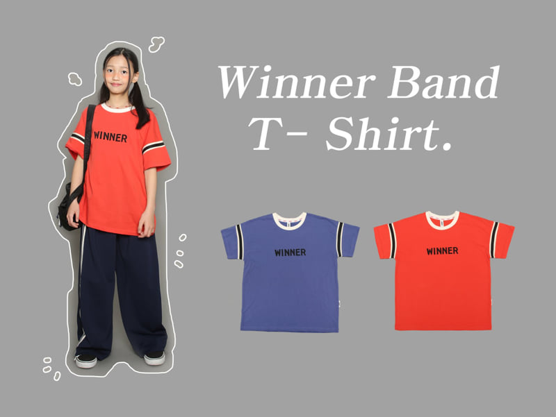 Jenny Basic - Korean Children Fashion - #fashionkids - Winner Band Tee