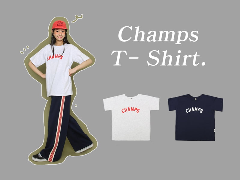 Jenny Basic - Korean Children Fashion - #kidsshorts - Champ Short Sleeve Tee