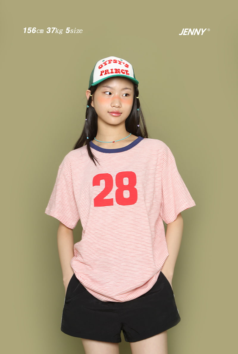 Jenny Basic - Korean Children Fashion - #stylishchildhood - Junior 28 Stripe Tee - 2