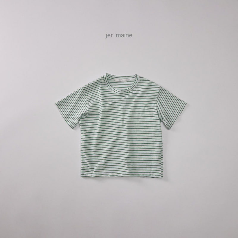 Jermaine - Korean Children Fashion - #Kfashion4kids - Cooling 06 Stripe Tee - 7