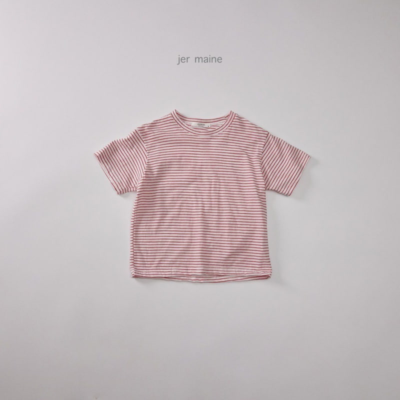 Jermaine - Korean Children Fashion - #kidzfashiontrend - Cooling 06 Stripe Tee - 6