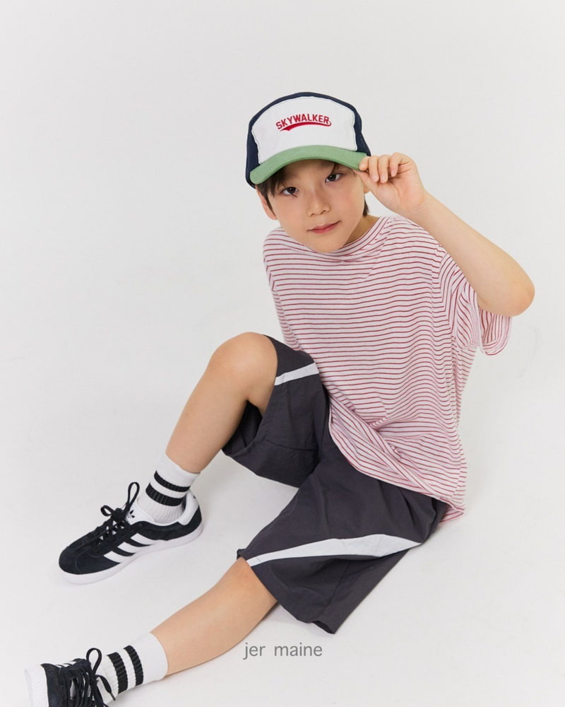Jermaine - Korean Children Fashion - #todddlerfashion - Cooling 06 Stripe Tee - 12