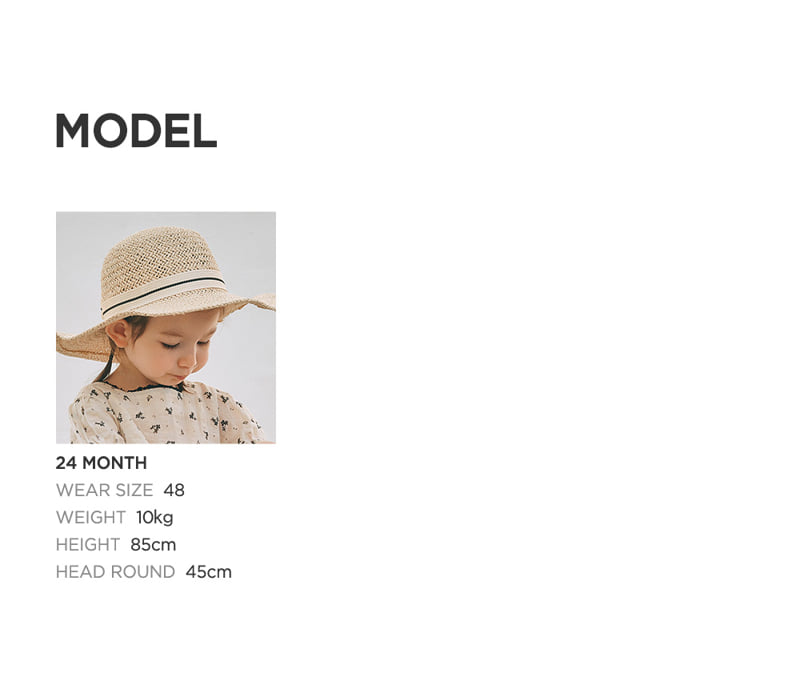 Kids Clara - Korean Baby Fashion - #babyboutique - Serang Baby Straw Sun Hat - 7