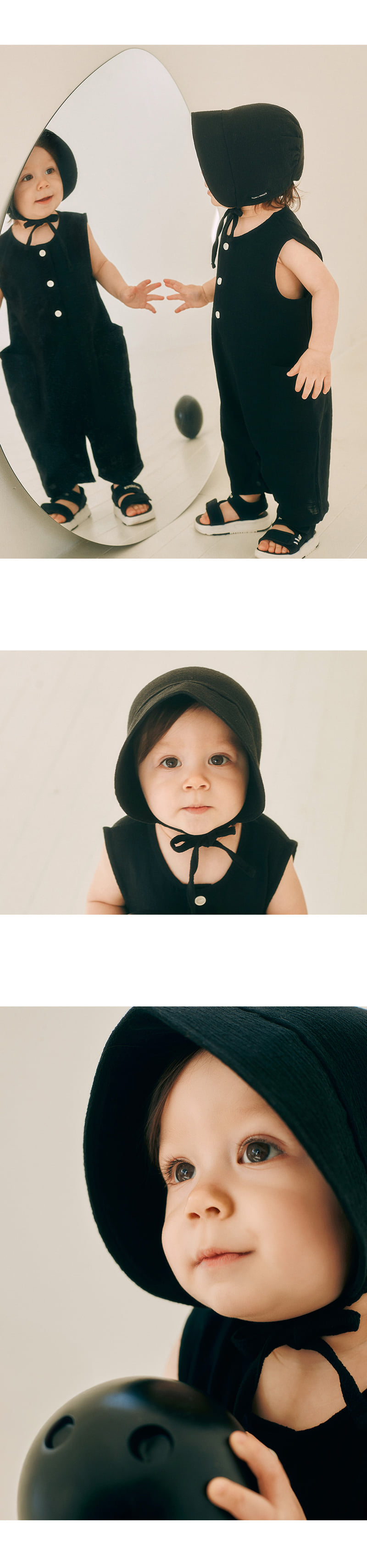 Kids Clara - Korean Baby Fashion - #babyboutique - Dewy Baby Bonnet - 4