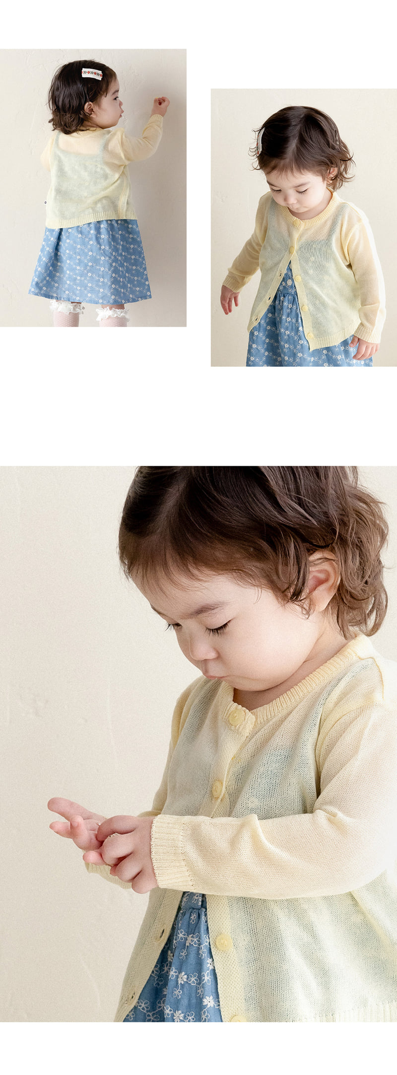 Kids Clara - Korean Baby Fashion - #babyclothing - Mine Knit Baby Cardigan - 7
