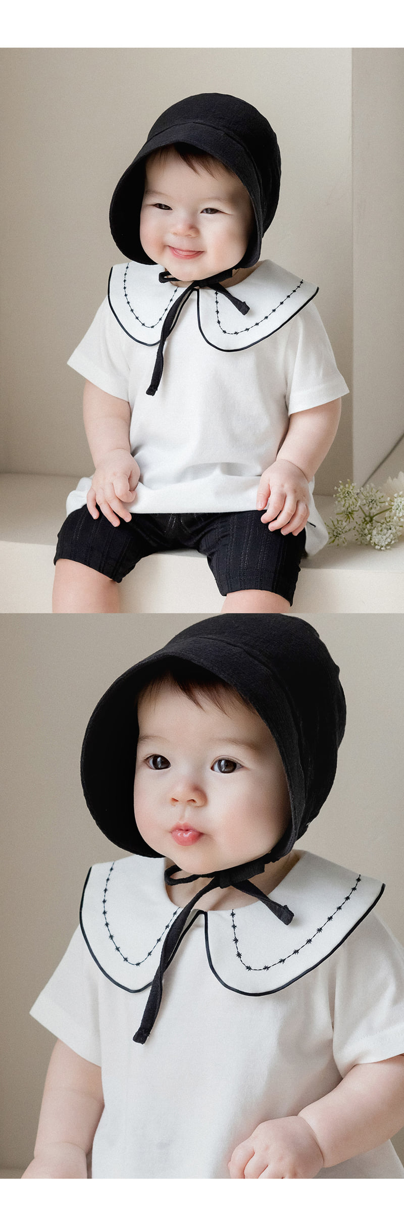 Kids Clara - Korean Baby Fashion - #babyclothing - Dewy Baby Bonnet - 6