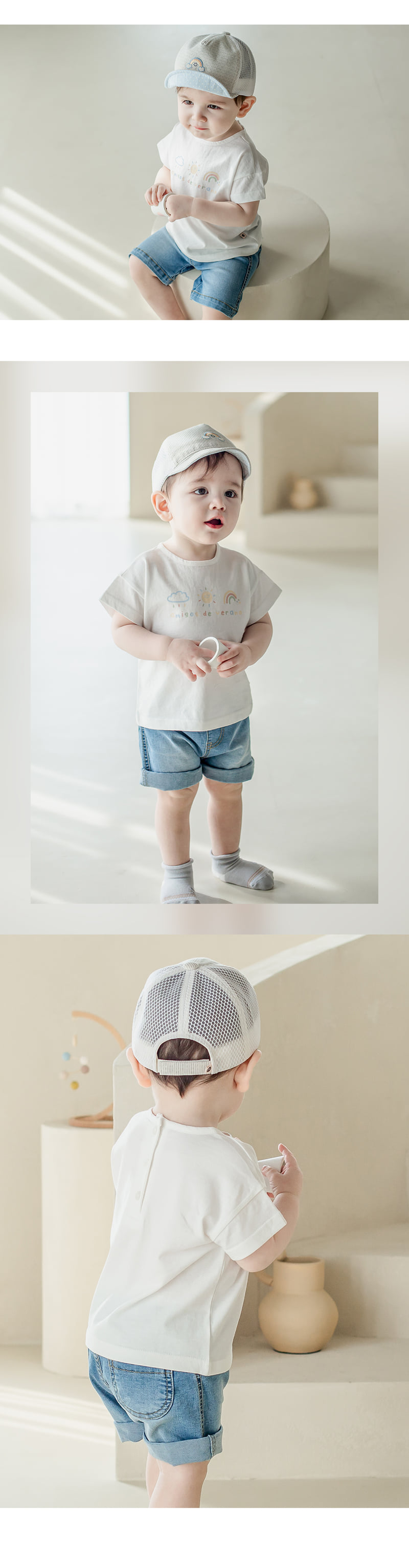 Kids Clara - Korean Baby Fashion - #babyclothing - Grady Baby Denim Pants - 8