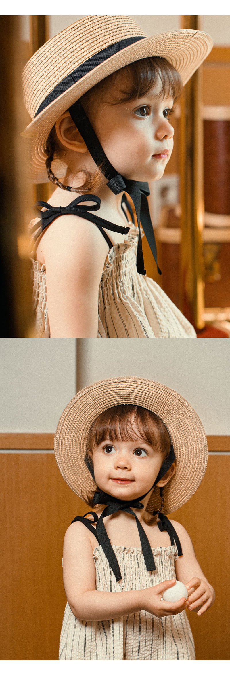 Kids Clara - Korean Baby Fashion - #babyboutiqueclothing - Flat Baby Straw Panama Hat - 4