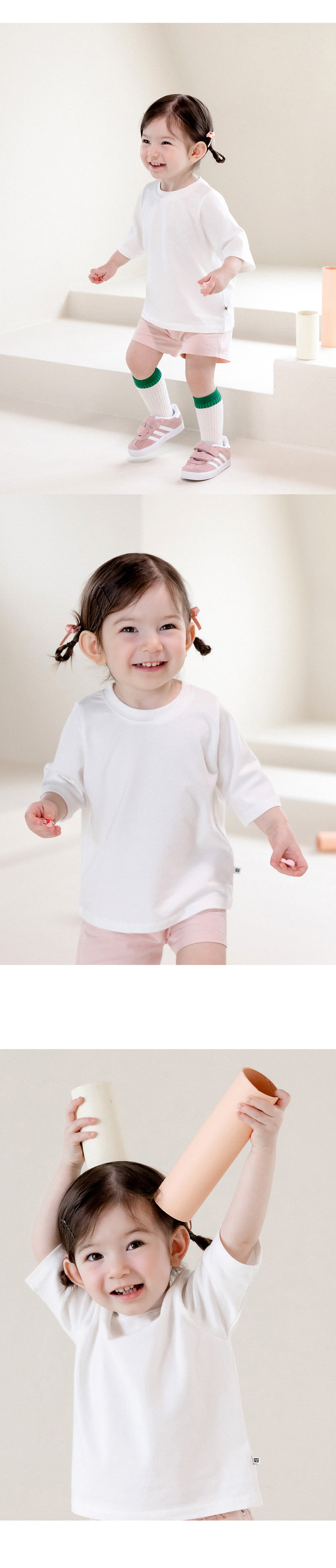 Kids Clara - Korean Baby Fashion - #babyfashion - Pure Basic Tee - 4