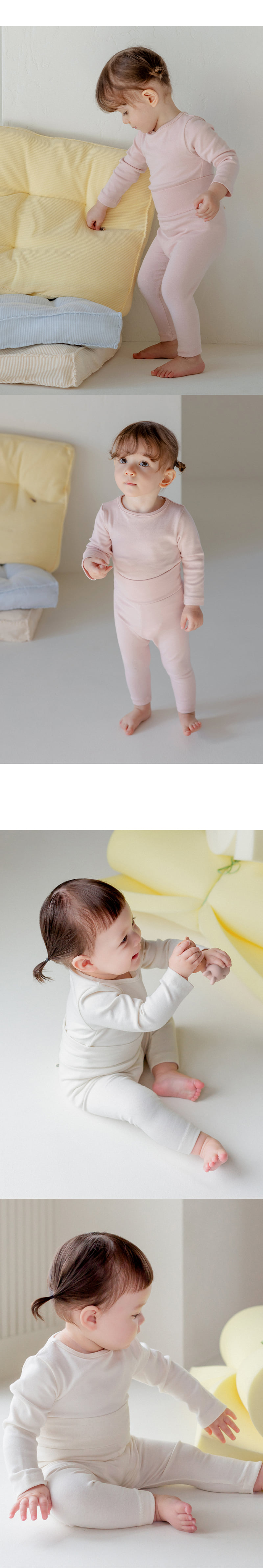 Kids Clara - Korean Baby Fashion - #babyfever - Pure Basic Comfybelly Baby Leggings - 8