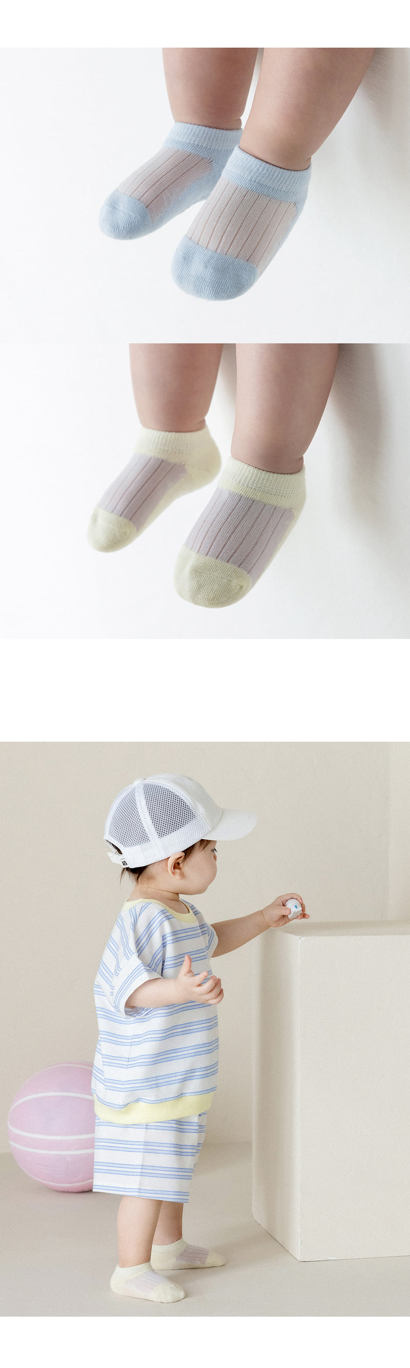 Kids Clara - Korean Baby Fashion - #babyfever - Veda Summer Baby Socks (set of 5) - 5