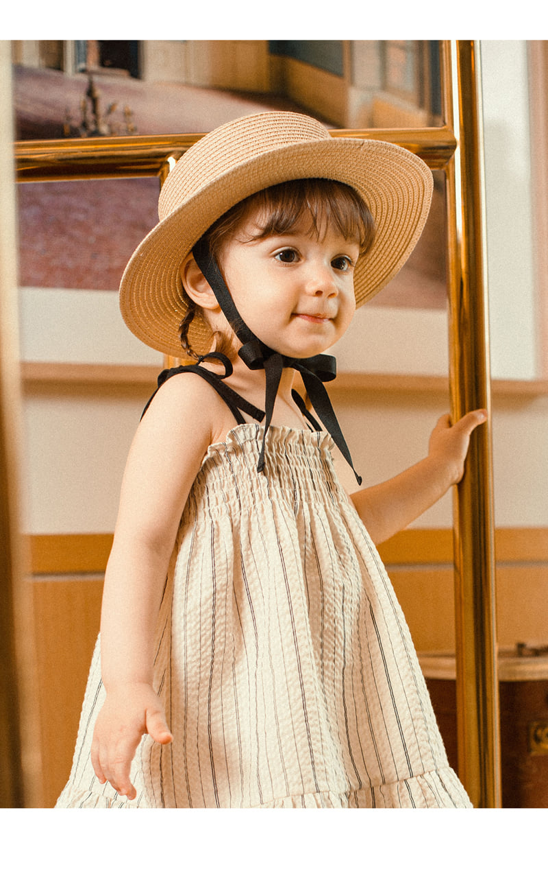 Kids Clara - Korean Baby Fashion - #babyfever - Flat Baby Straw Panama Hat - 6