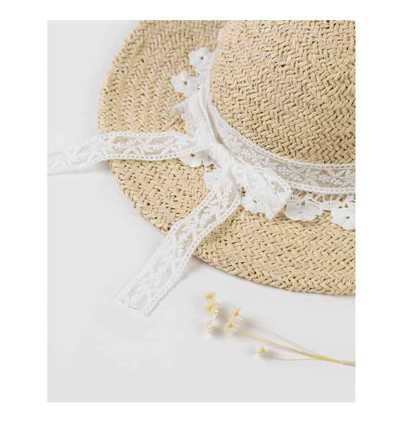 Kids Clara - Korean Baby Fashion - #babyfever - Becky Baby Straw Sun Hat-R - 5
