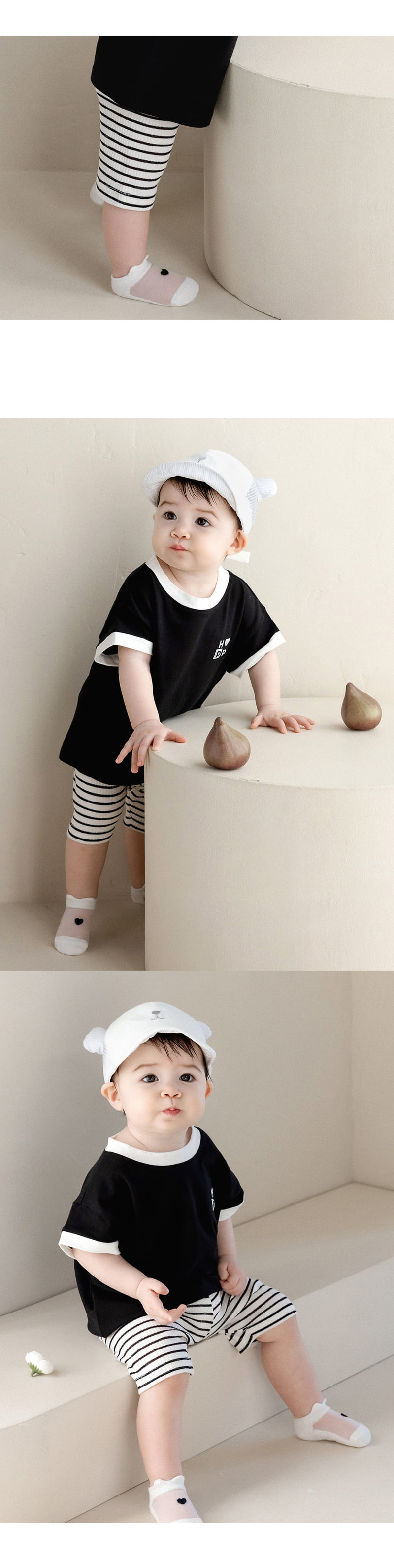 Kids Clara - Korean Baby Fashion - #babygirlfashion - Pie Baby Leggings - 3