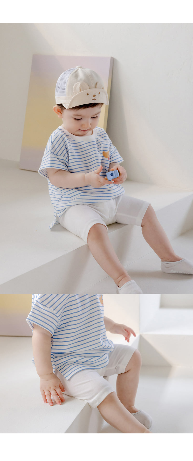 Kids Clara - Korean Baby Fashion - #babylifestyle - Pure Basic Short Leggings - 5