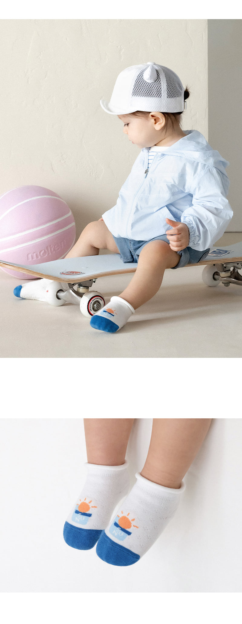 Kids Clara - Korean Baby Fashion - #babylifestyle - Tate Rolling Summer Baby Socks (set of 5) - 2