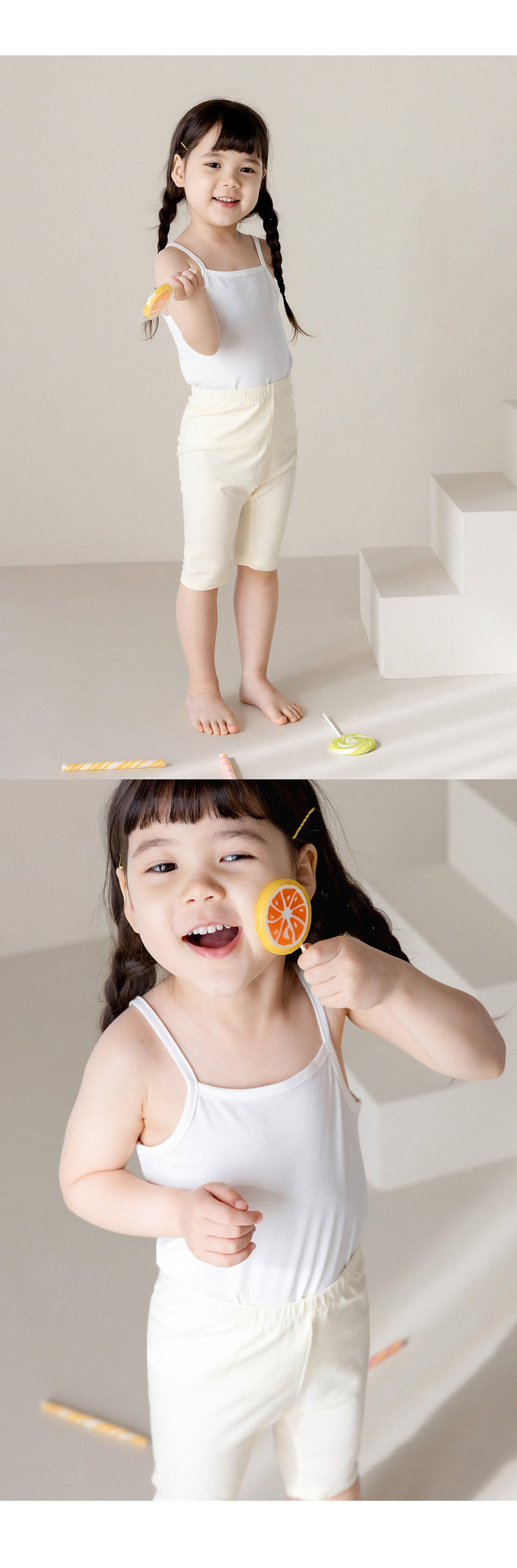 Kids Clara - Korean Baby Fashion - #babyoninstagram - Pure Basic Short Leggings - 6