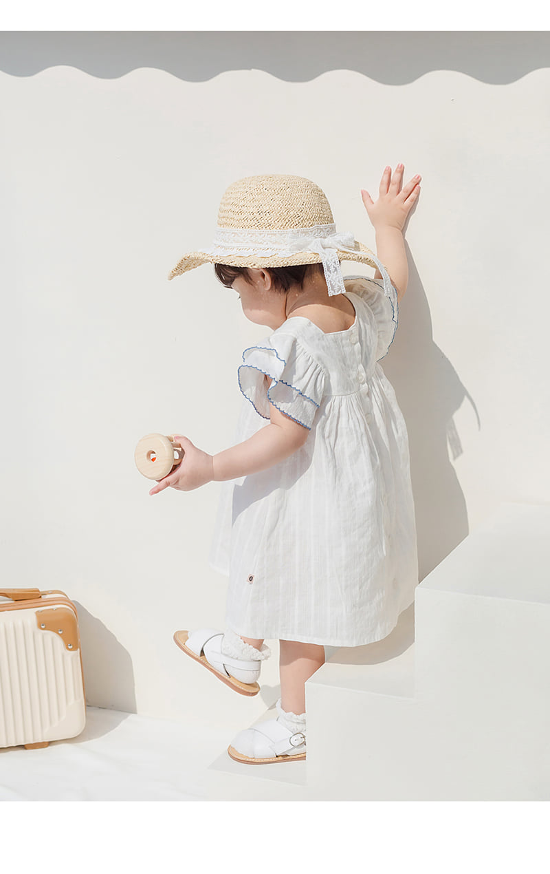 Kids Clara - Korean Baby Fashion - #babyoninstagram - Becky Baby Straw Sun Hat-R - 8