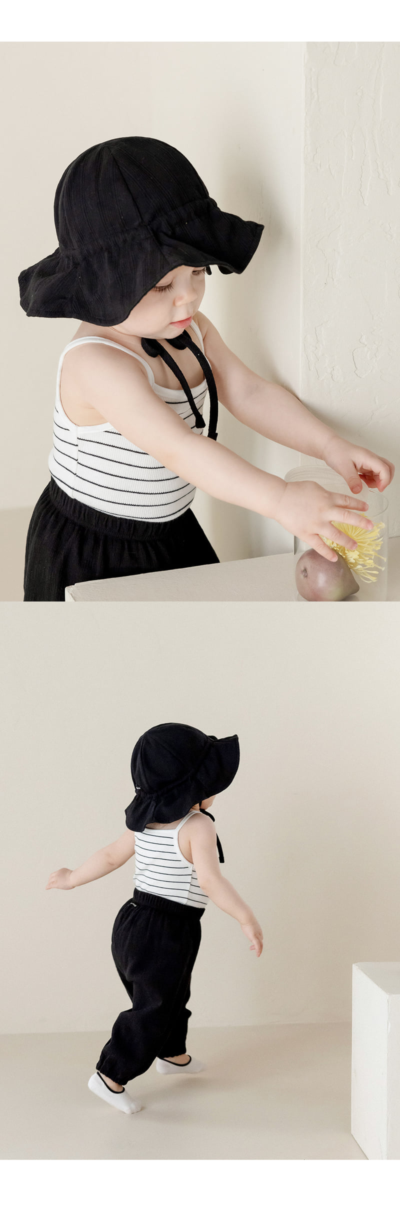 Kids Clara - Korean Baby Fashion - #babyootd - Pure Basic Rib Sleeveless Tee (set of 2) - 6