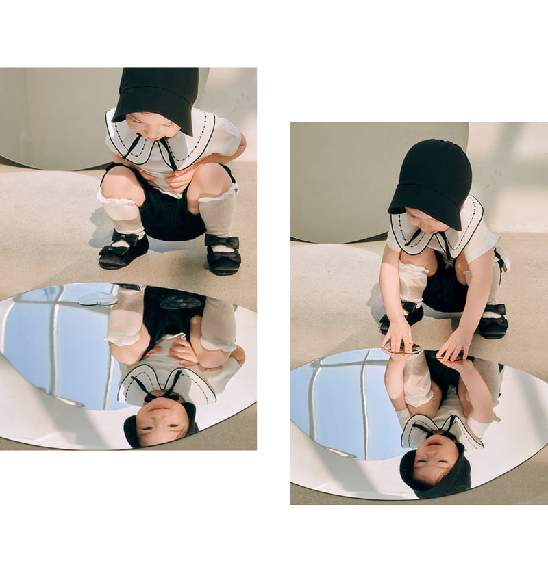 Kids Clara - Korean Baby Fashion - #babyootd - Iani Baby Collar Tee - 3