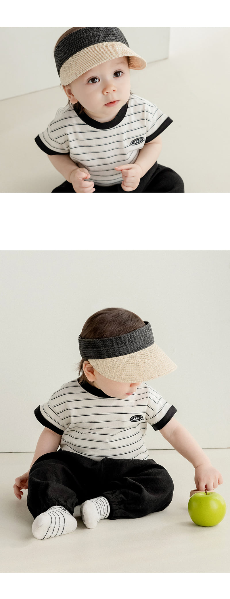 Kids Clara - Korean Baby Fashion - #babyoninstagram - Tote Baby Straw Sun Cap - 4