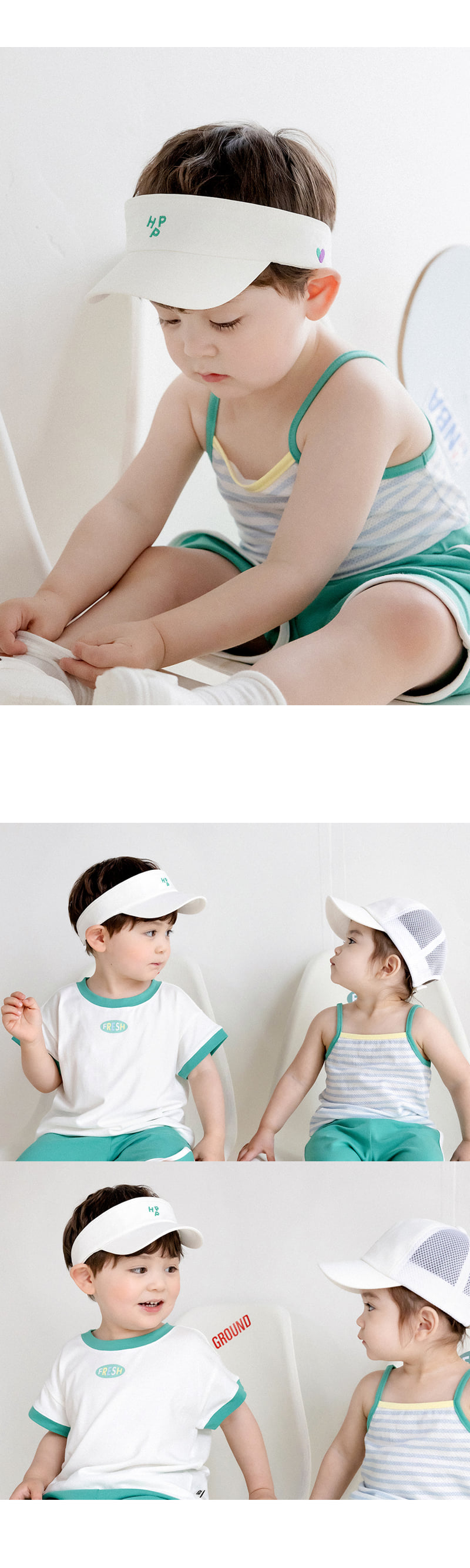 Kids Clara - Korean Baby Fashion - #babyootd - Ally Sun Cap - 2