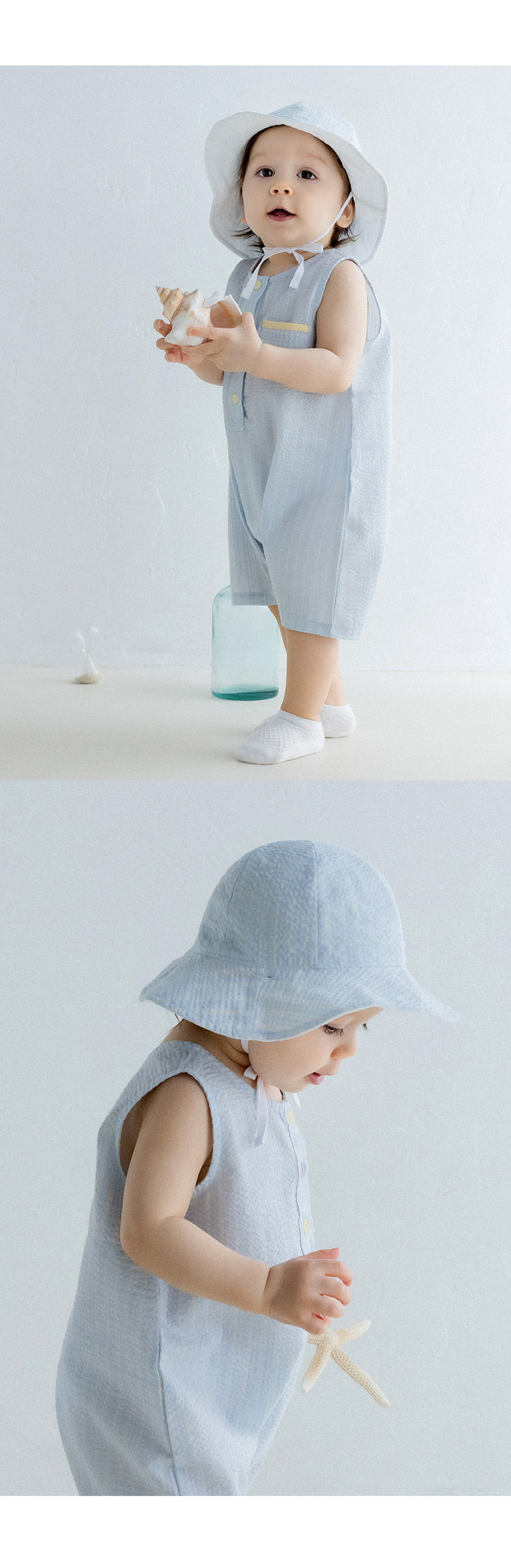 Kids Clara - Korean Baby Fashion - #babyootd - Peo Baby Sun Hat - 3