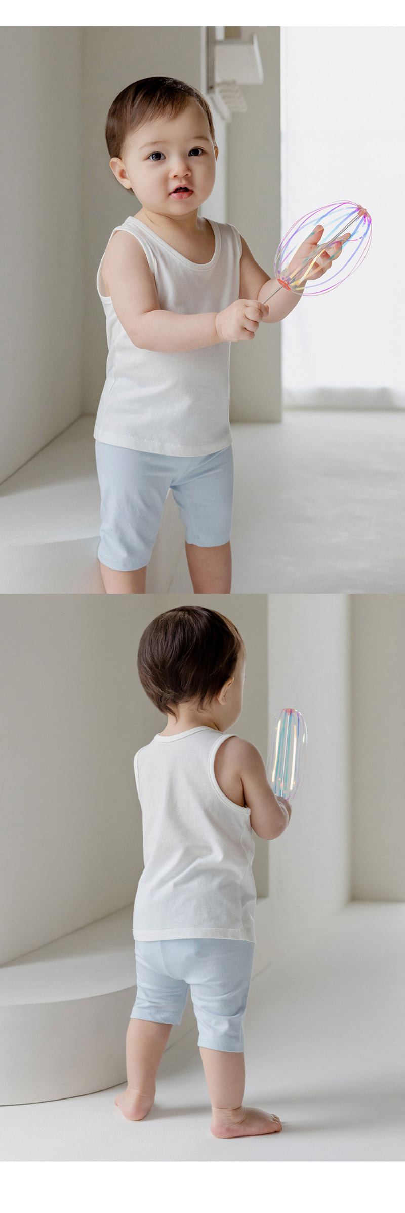 Kids Clara - Korean Baby Fashion - #babyoutfit - Pure Basic Sleeveless (set of 2) - 6