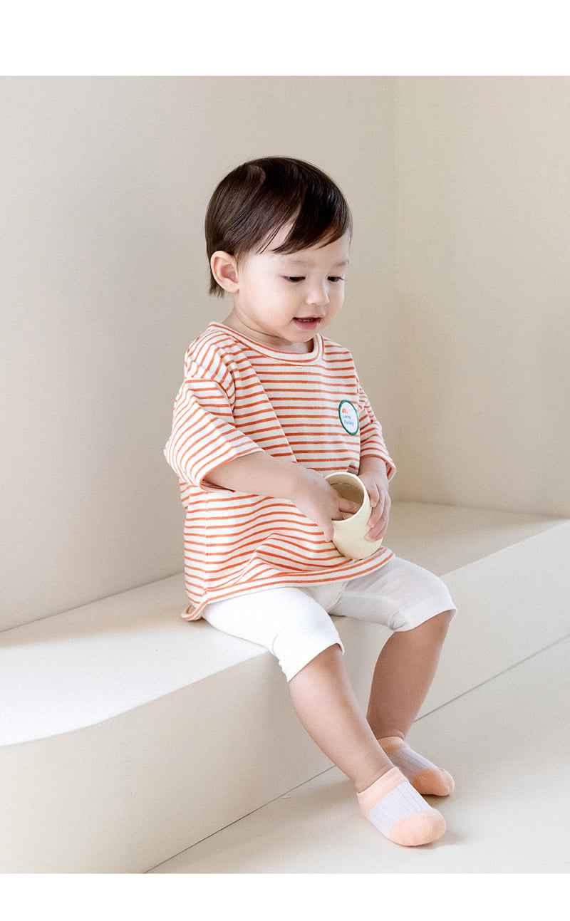 Kids Clara - Korean Baby Fashion - #babyootd - Pure Basic Half Leggings - 4