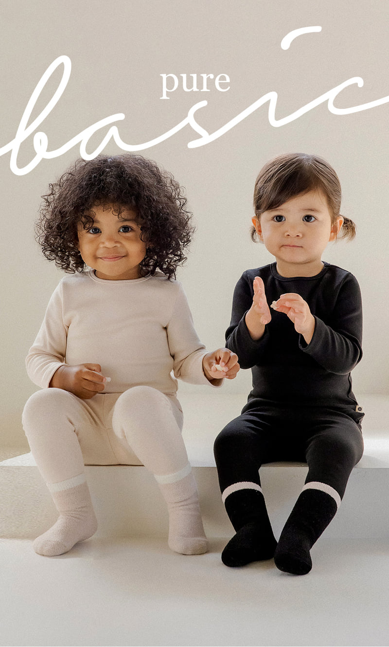 Kids Clara - Korean Baby Fashion - #babyoutfit - Pure Basic Modal Fleece Baby Leggings