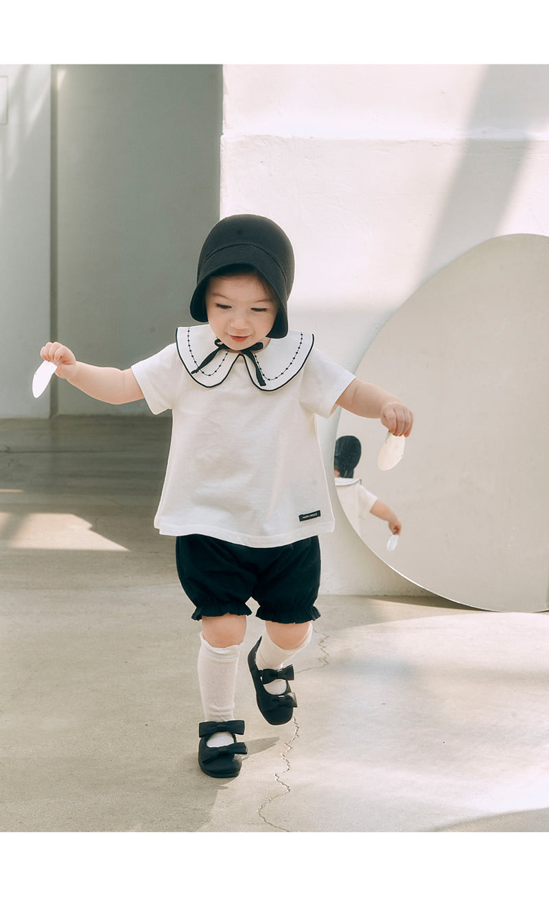 Kids Clara - Korean Baby Fashion - #babyootd - Iani Baby Collar Tee - 4
