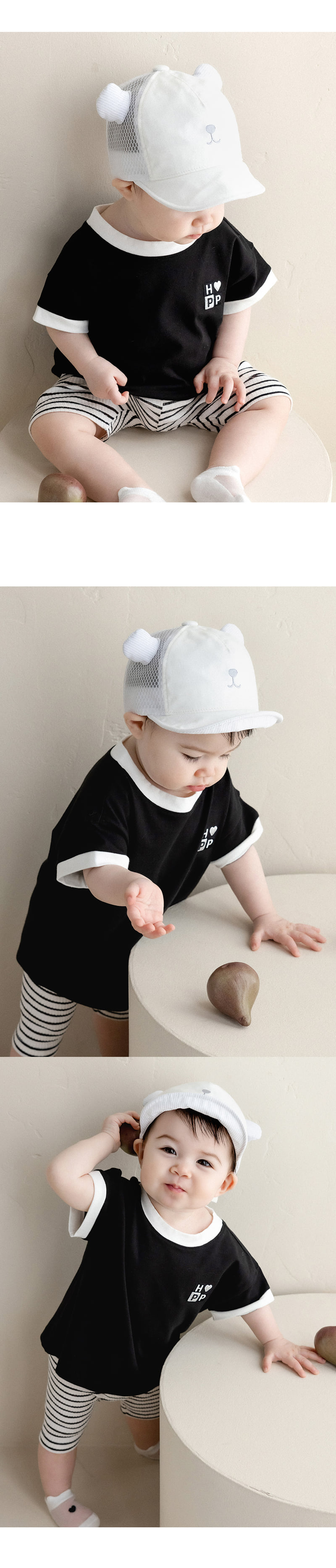 Kids Clara - Korean Baby Fashion - #babyoutfit - Donion Summer Baby Wire Cap - 2