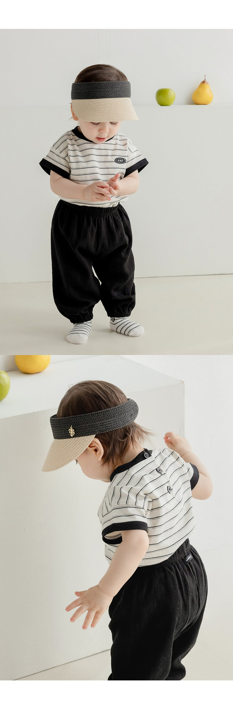 Kids Clara - Korean Baby Fashion - #babyoutfit - And Baby Short Sleeve Tee - 3