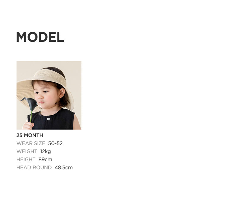 Kids Clara - Korean Baby Fashion - #babyoutfit - Ranua wide Straw Sun Cap - 9