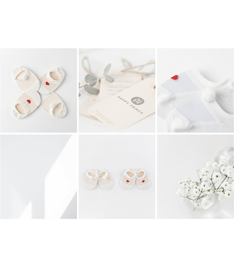 Kids Clara - Korean Baby Fashion - #babyoutfit - Sili Ice Baby Socks 2-piece Set (set of 5) - 5