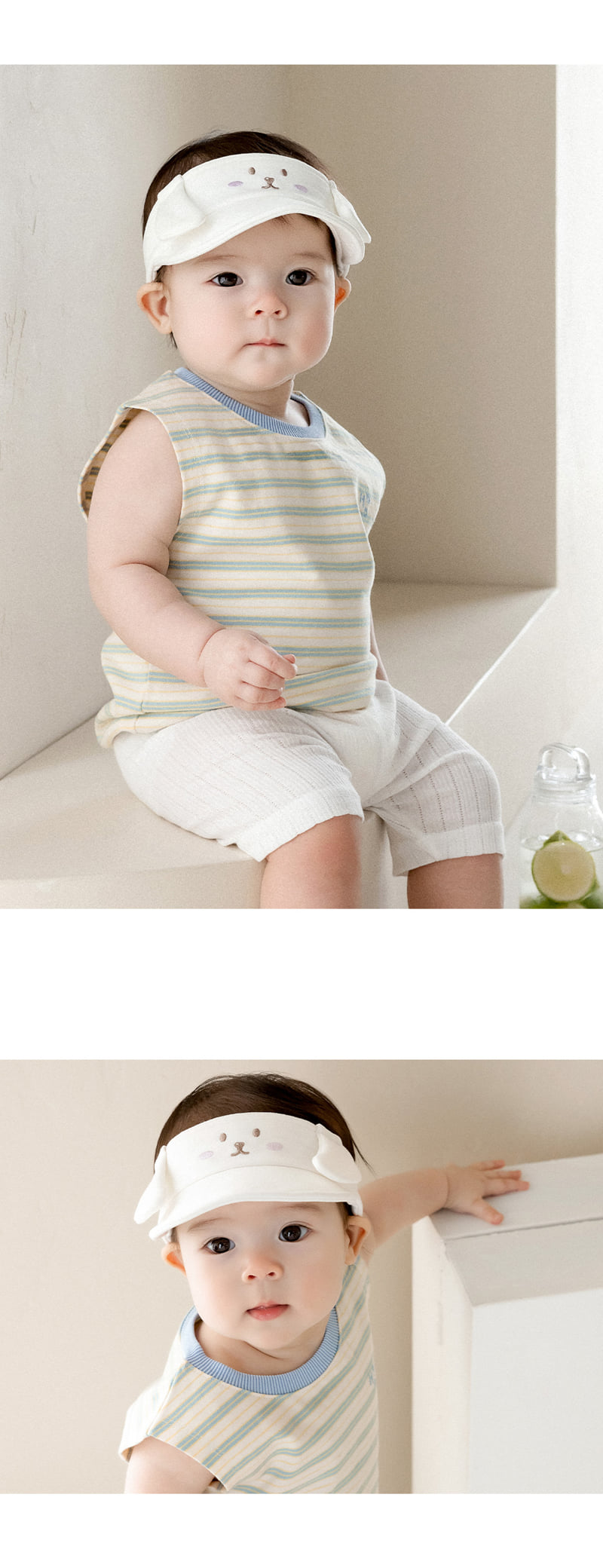Kids Clara - Korean Baby Fashion - #babyoutfit - Luno Baby Sun Cap - 3