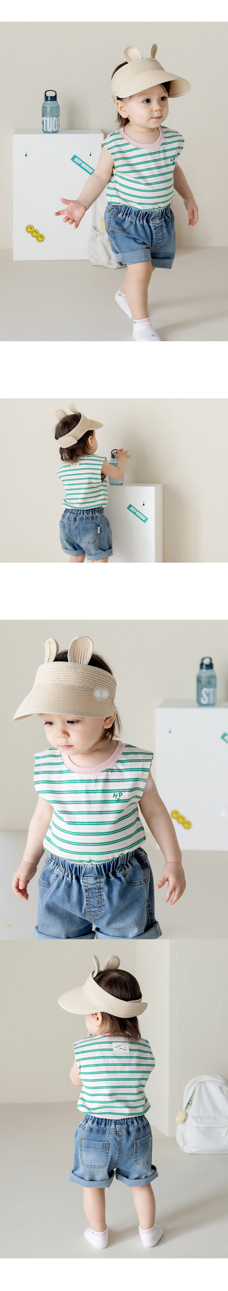 Kids Clara - Korean Baby Fashion - #babyoutfit - Winnie Baby Sleeveless Tee - 2