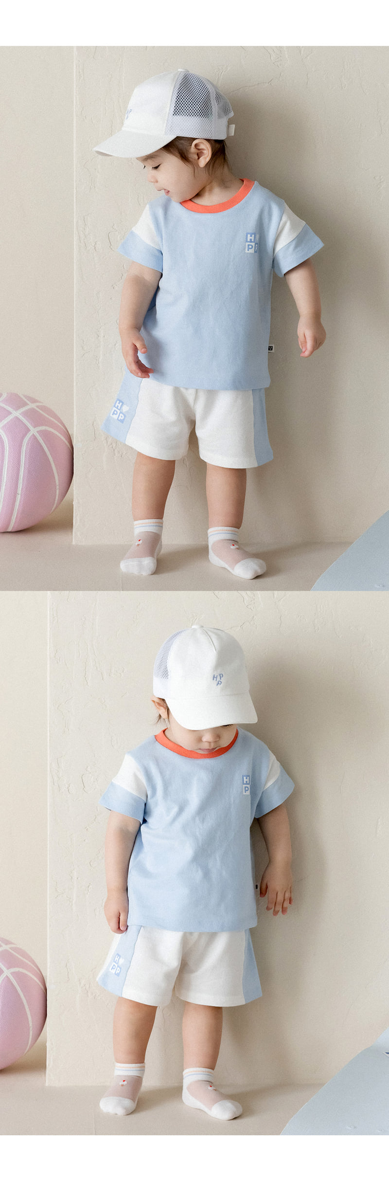 Kids Clara - Korean Baby Fashion - #babyootd - Cam Ice Baby Socks 2-piece Set (set of 5) - 4