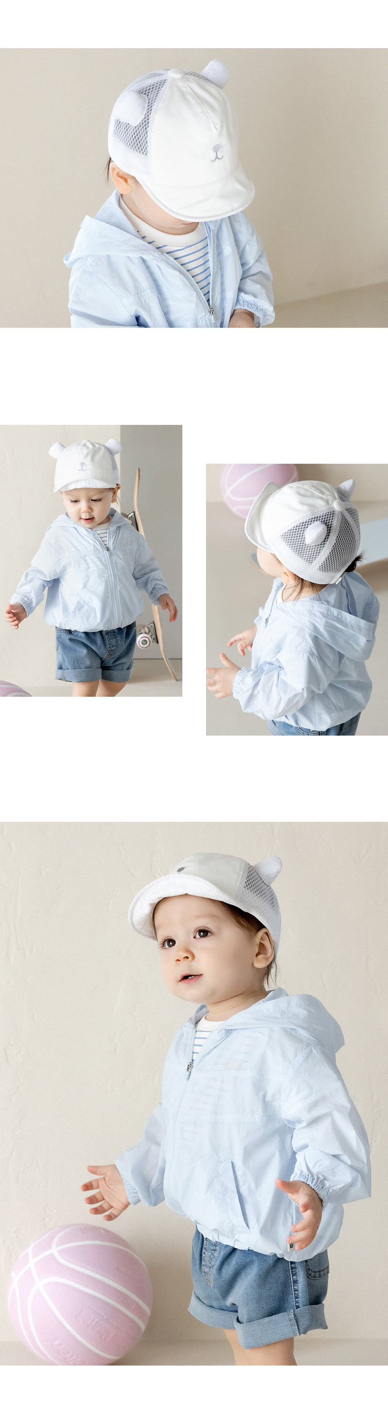 Kids Clara - Korean Baby Fashion - #babyoutfit - Donion Summer Baby Wire Cap - 4